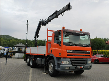 Camión caja abierta, Camión grúa DAF CF 85.380 6x2 Oś Skrętna Skrzynia HDS HIAB 220C + Pilot: foto 3