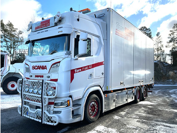 Camión caja cerrada SCANIA S 580