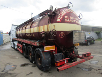 Semirremolque cisterna VACUUM TANKER TRAILER TRI AXLE 1996 STEEL TANK FITTED WITH 3CYL PERKINS DONKEY ENGINE: foto 3