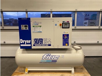 Compresor de aire nuevo Fiac NewSilver D 15 / 500 NewSilver D 15 / 500 - 1430 L / min 11 kW 10 bar Elektrische Schroefcompressor + Droger: foto 2