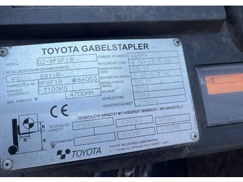 Carretilla elevadora de gas Toyota 8FGF18: foto 4