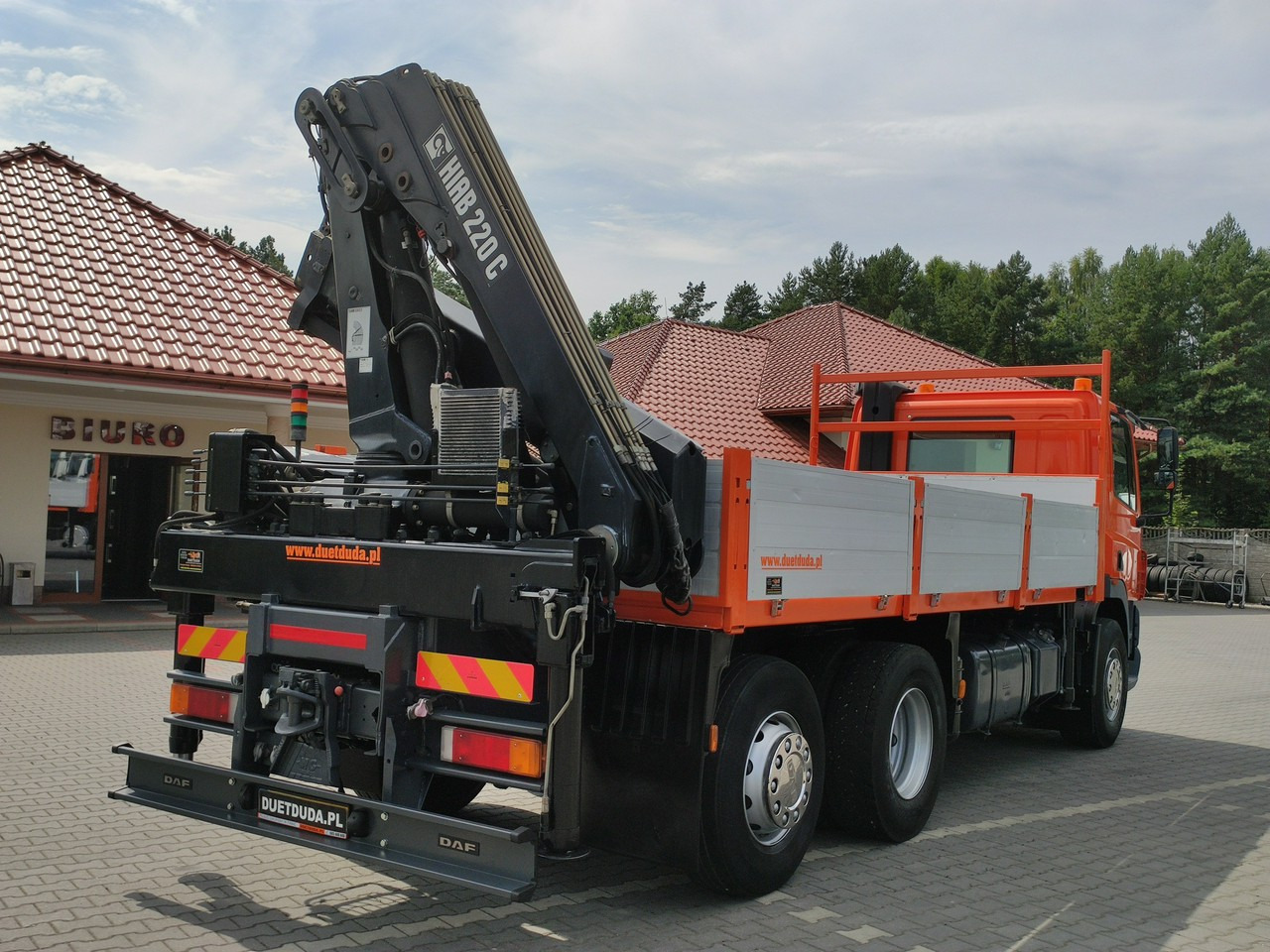 Camión caja abierta, Camión grúa DAF CF 85.380 6x2 Oś Skrętna Skrzynia HDS HIAB 220C + Pilot: foto 6