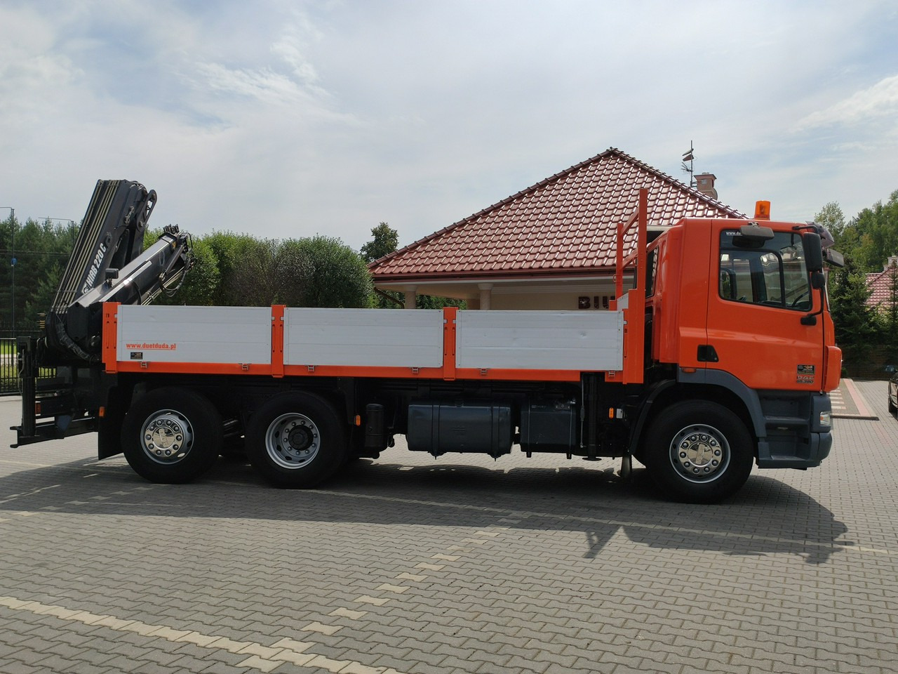 Camión caja abierta, Camión grúa DAF CF 85.380 6x2 Oś Skrętna Skrzynia HDS HIAB 220C + Pilot: foto 9