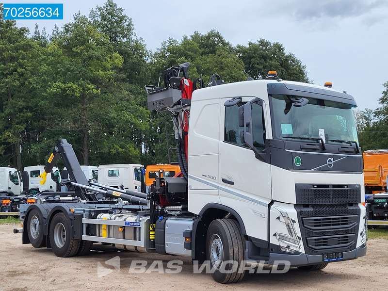 Camión multibasculante, Camión grúa nuevo Volvo FH 500 6X2 PENZ 15Z9.50E Crane Hyva 20T HOOK Euro 6: foto 21