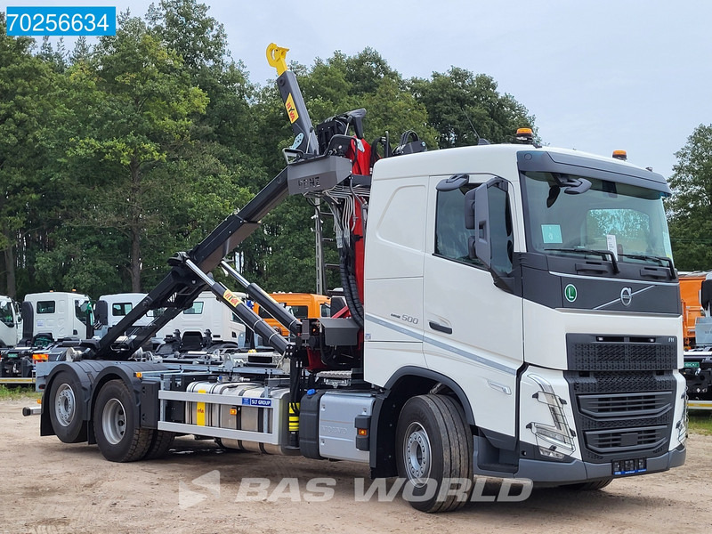 Camión multibasculante, Camión grúa nuevo Volvo FH 500 6X2 PENZ 15Z9.50E Crane Hyva 20T HOOK Euro 6: foto 11