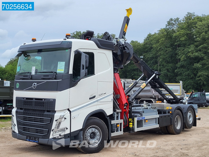 Camión multibasculante, Camión grúa nuevo Volvo FH 500 6X2 PENZ 15Z9.50E Crane Hyva 20T HOOK Euro 6: foto 9