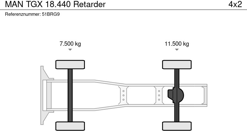 Cabeza tractora MAN TGX 18.440 Retarder: foto 17