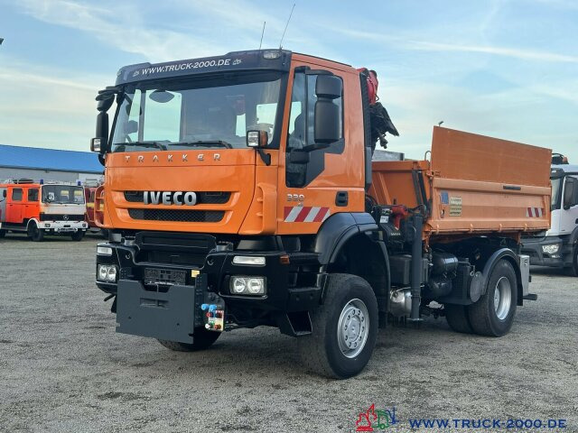 Camión volquete, Camión grúa Iveco Trakker 330 4x4 Meiller+Kran+Winterdienst: foto 11