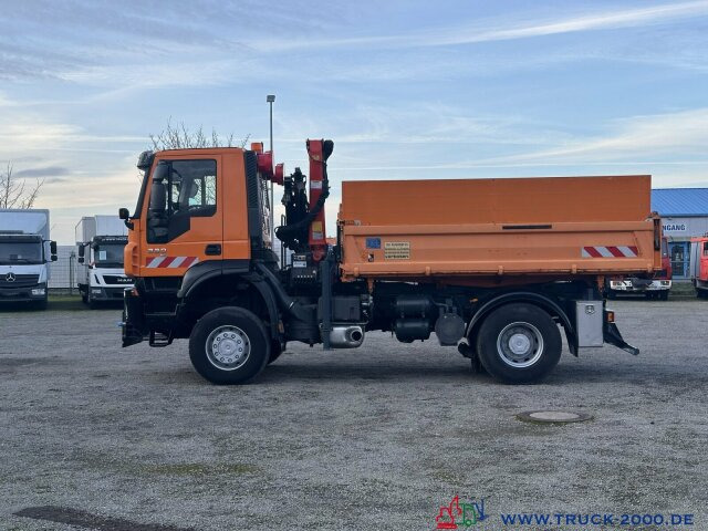 Camión volquete, Camión grúa Iveco Trakker 330 4x4 Meiller+Kran+Winterdienst: foto 12