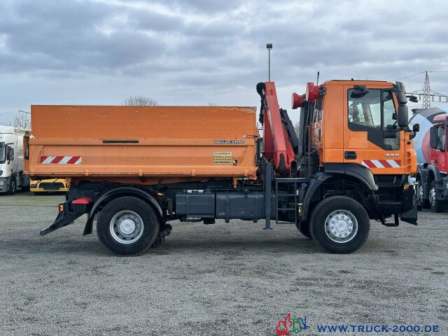 Camión volquete, Camión grúa Iveco Trakker 330 4x4 Meiller+Kran+Winterdienst: foto 15