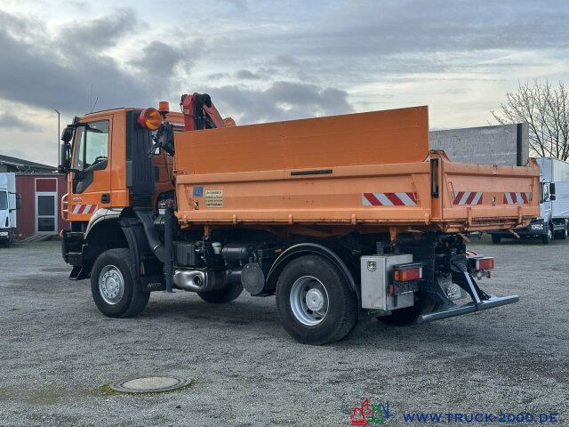 Camión volquete, Camión grúa Iveco Trakker 330 4x4 Meiller+Kran+Winterdienst: foto 13