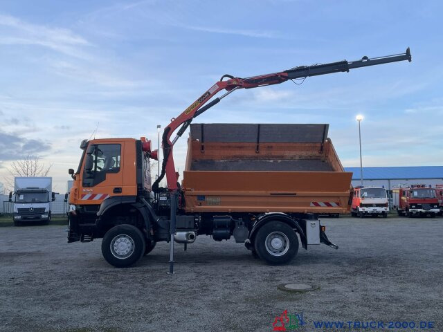 Camión volquete, Camión grúa Iveco Trakker 330 4x4 Meiller+Kran+Winterdienst: foto 6