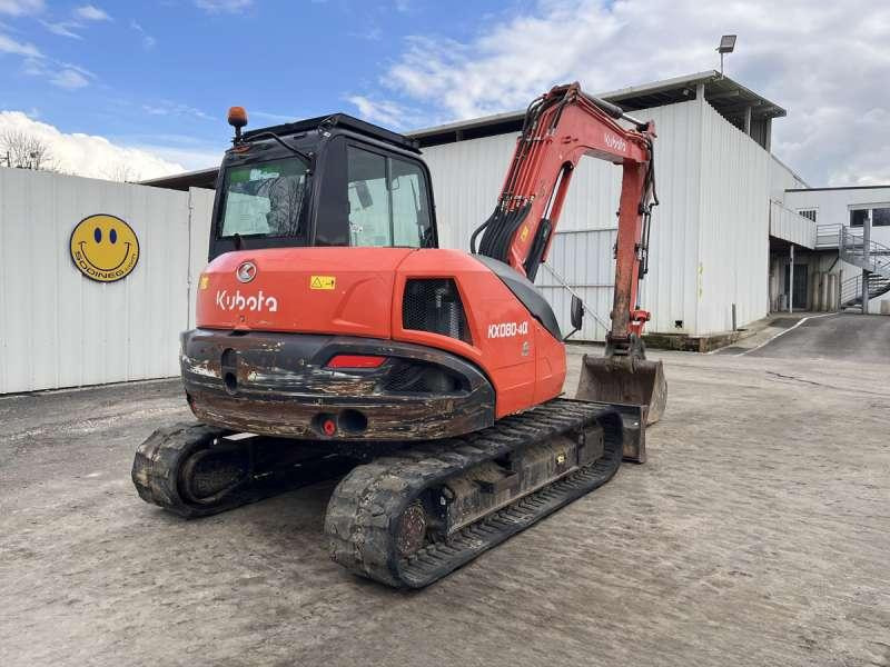 Excavadora de cadenas Kubota KX080-4A: foto 8