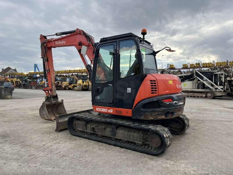 Excavadora de cadenas Kubota KX080-4A: foto 6