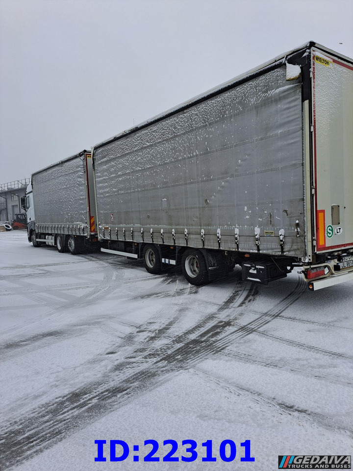 Camión lona MERCEDES-BENZ Actros 2542 6x2 Euro6 + trailer: foto 6